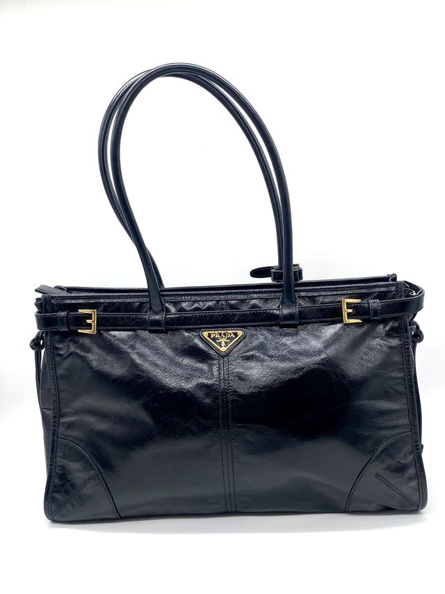 Bolso Prada Bonnie Negro Piel
