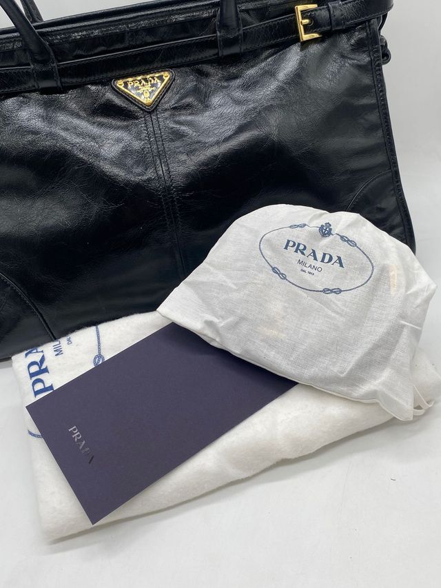 Bolso Prada Bonnie Negro Piel