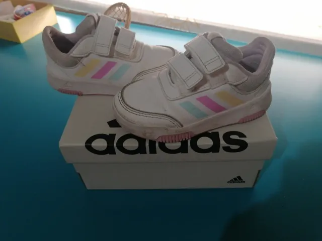 Zapatillas Adidas Blancas Velcro Niña