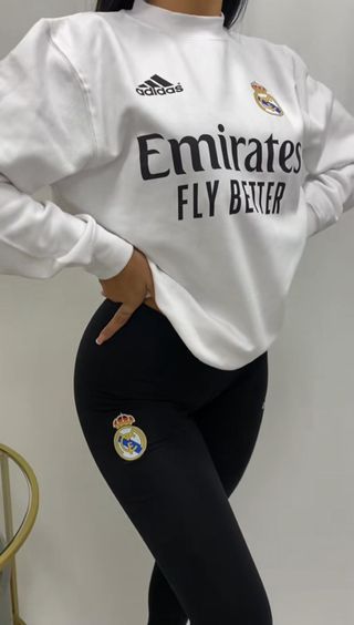 Conjunto Adidas Chándal Mujer Blanco y Negro