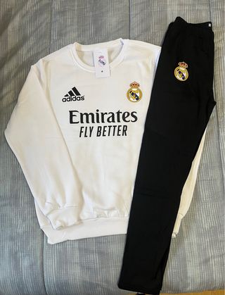 Conjunto Adidas Chándal Mujer Blanco y Negro