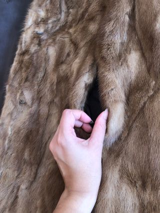 Abrigo de piel Keska – Talla L – Pieza de lujo