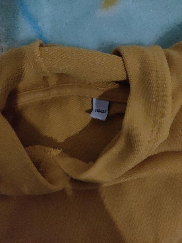 Sudadera naranja con estampado de riñonera