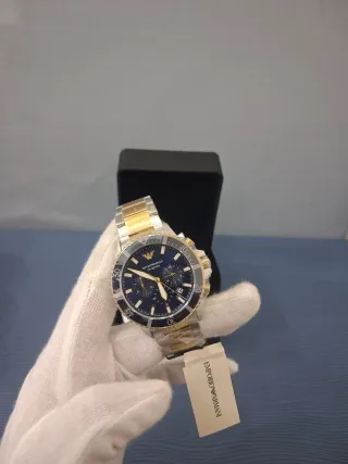 Orologio Emporio Armani Acciaio e Oro Blu