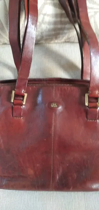 Borsa The Bridge donna in vera pelle marrone