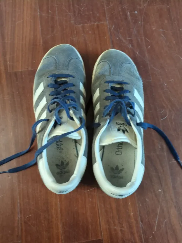 Adidas Gazelle grigie e bianche