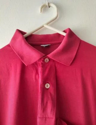Polo Adidas Rosa Manga Corta
