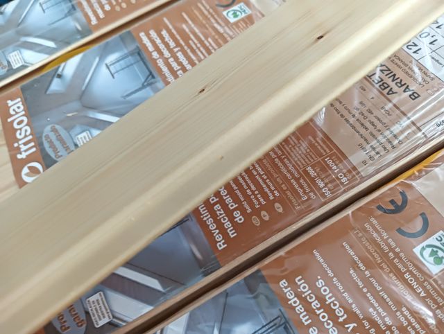 Lote 7 Paquetes Friso Abeto Barnizado