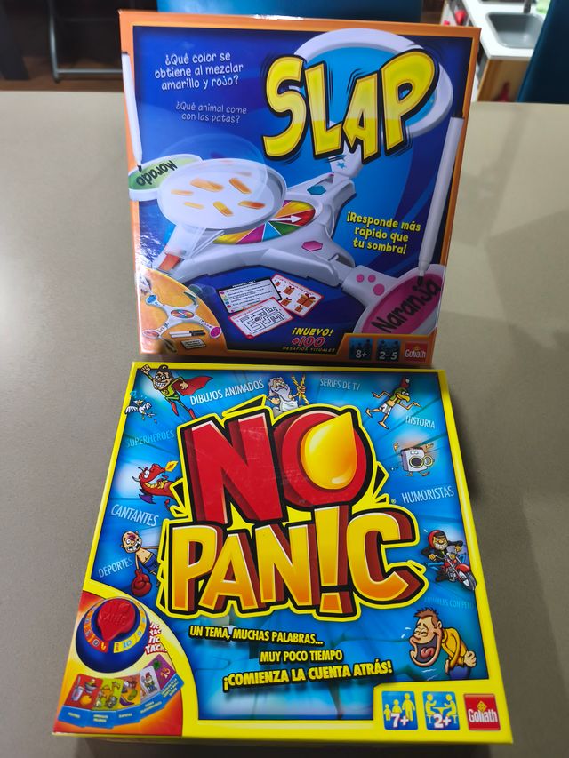 Juegos de mesa No Panic y Slap