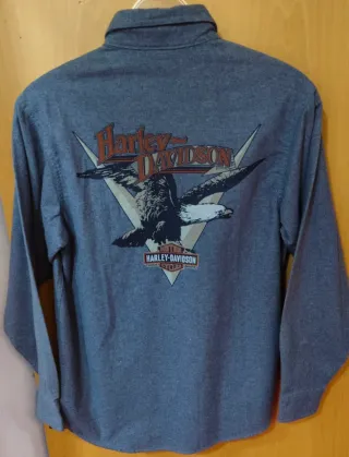 Camisa Franela Harley Davidson Gris