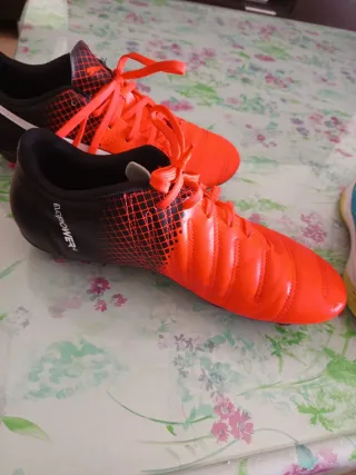 Zapatillas Puma Fútbol 7/11 Naranja/Negro