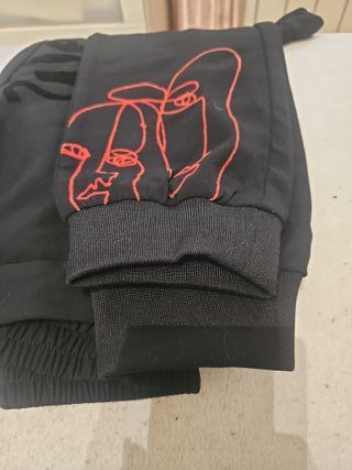 Pantalón Desigual Negro/Rojo Talla L