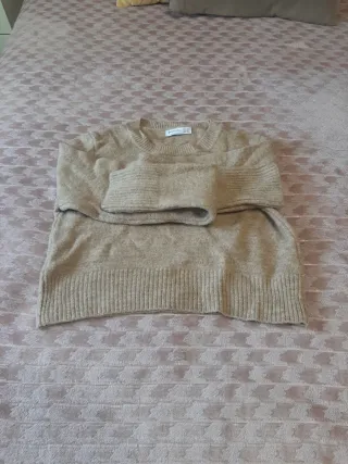 Jersey beige de punto