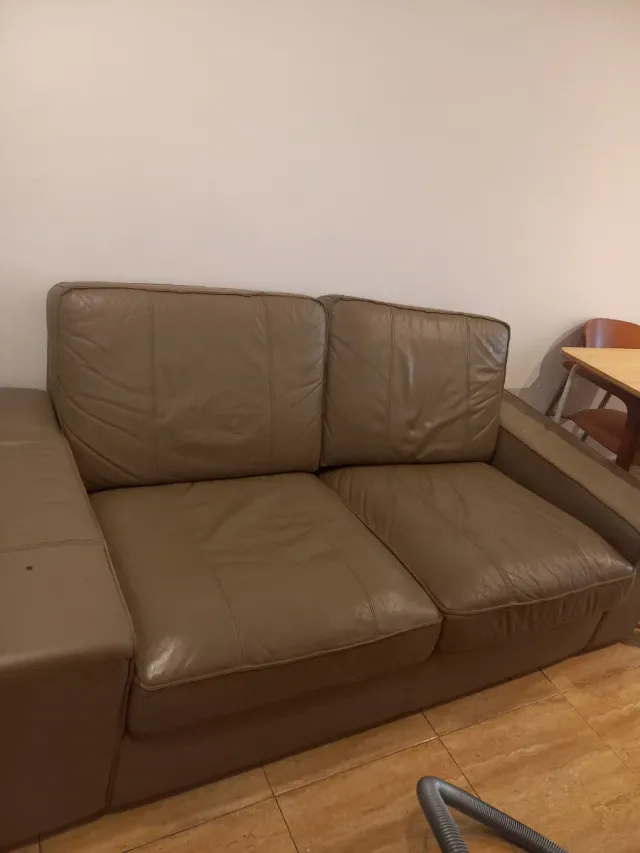 Sofá de piel 2 plazas