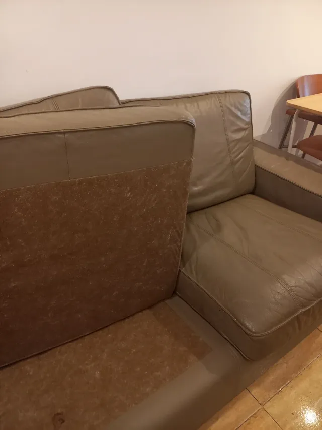 Sofá de piel 2 plazas