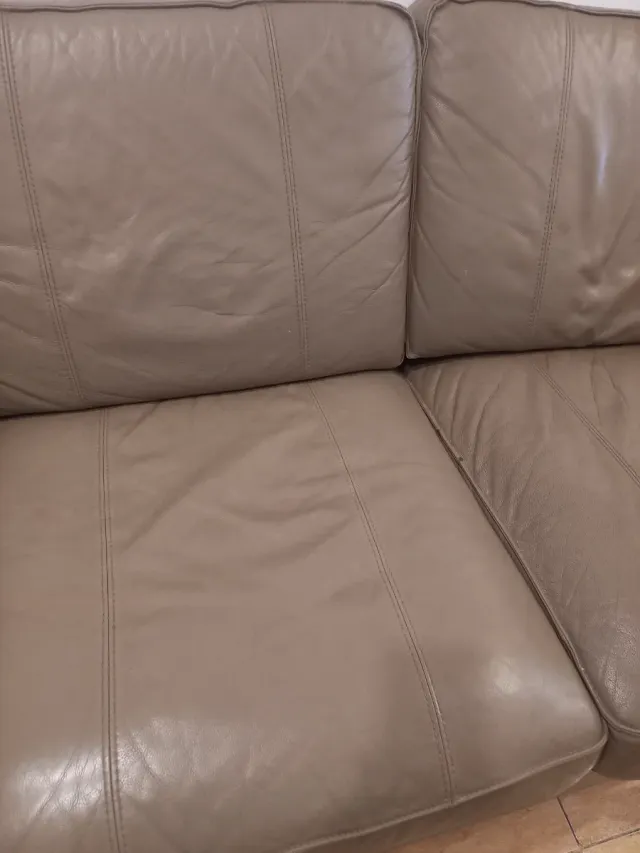 Sofá de piel 2 plazas