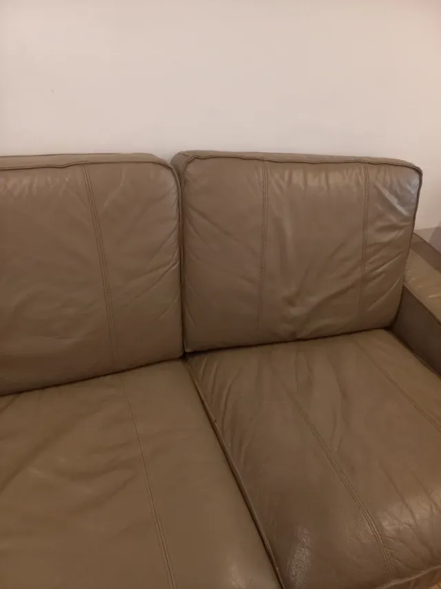 Sofá de piel 2 plazas