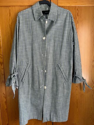 Gabardina Zara cuadros