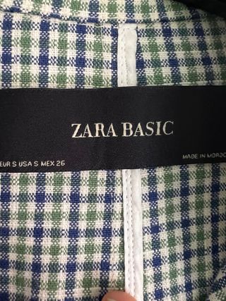 Gabardina Zara cuadros