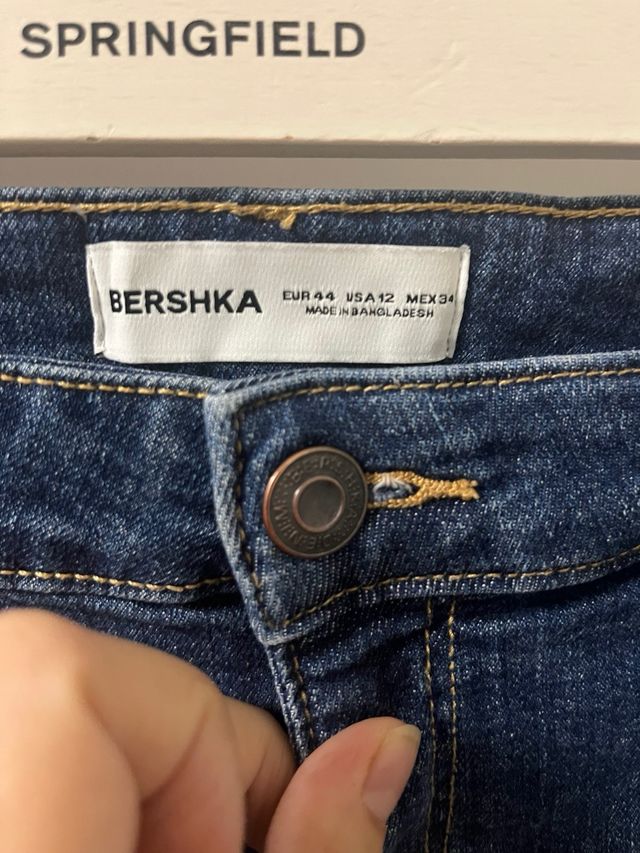 Shorts vaqueros Bershka azules