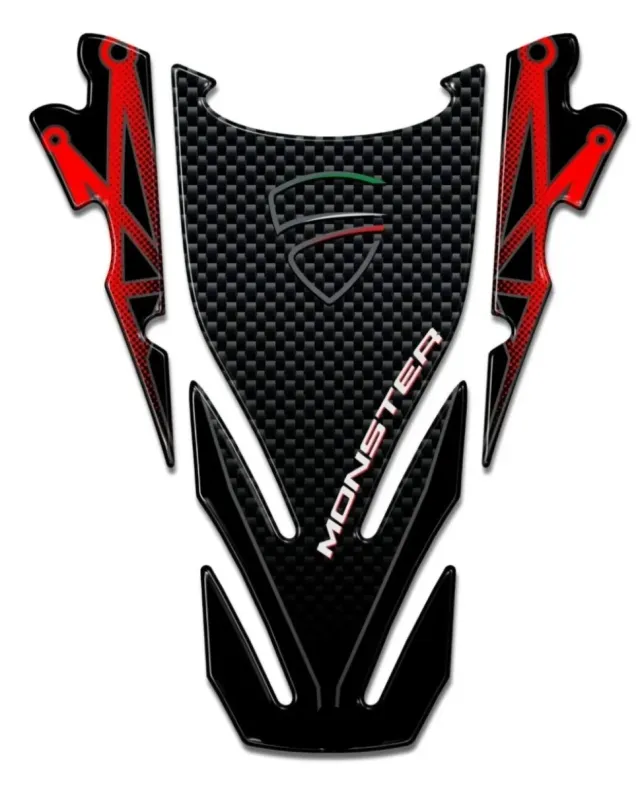Pegatina Depósito Ducati Monster Carbono