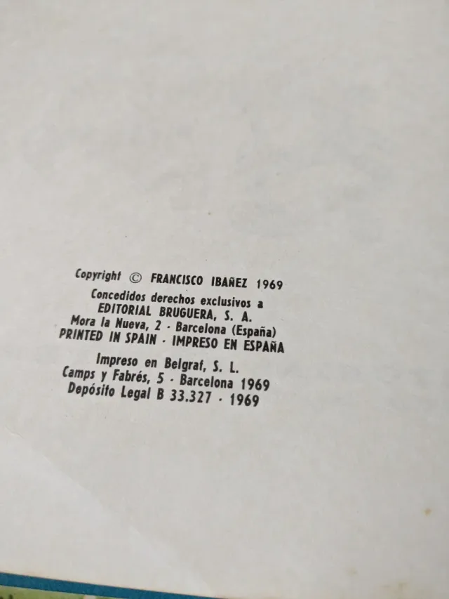 Ases del humor n° 1 Mortadelo y Filemón 1969