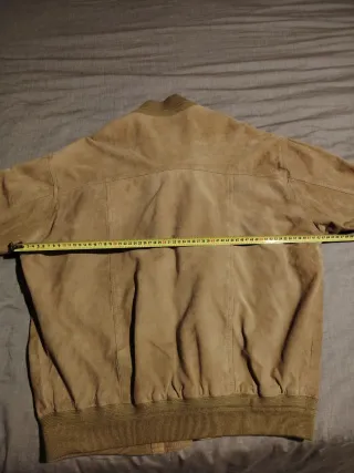 Giacca vera pelle scamosciata tg 52 vintage Y2K