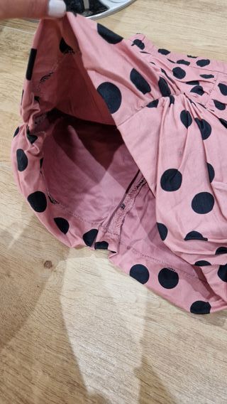 Falda mujer lunares rosa