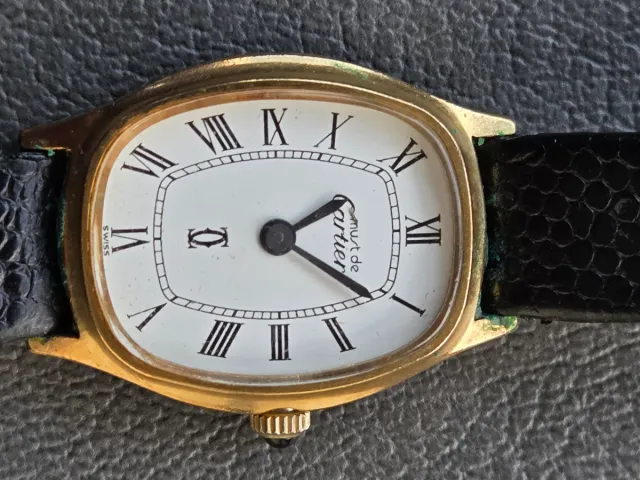 Must de Cartier Reloj Mujer Oro 18k electroplated.