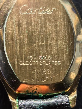 Must de Cartier Reloj Mujer Oro 18k electroplated.