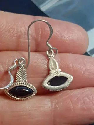 Pendientes Plata Ley onix