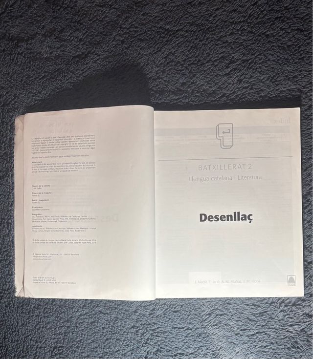 Desenllaç. Llengua catalana i literatura 2. Bat...