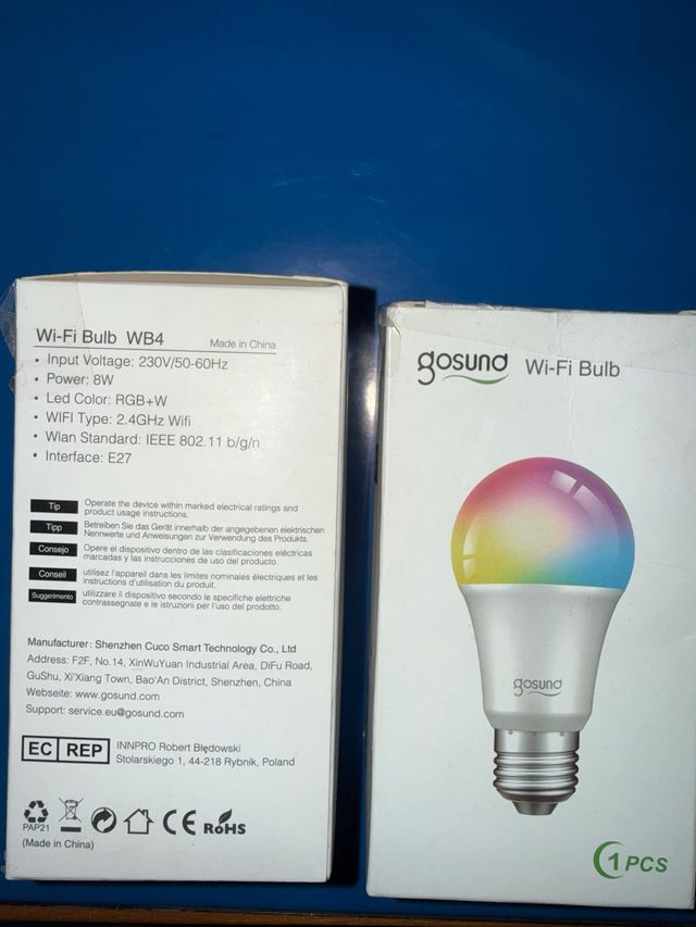 Bombilla LED Gosund WB4 Wifi RGB+W E27