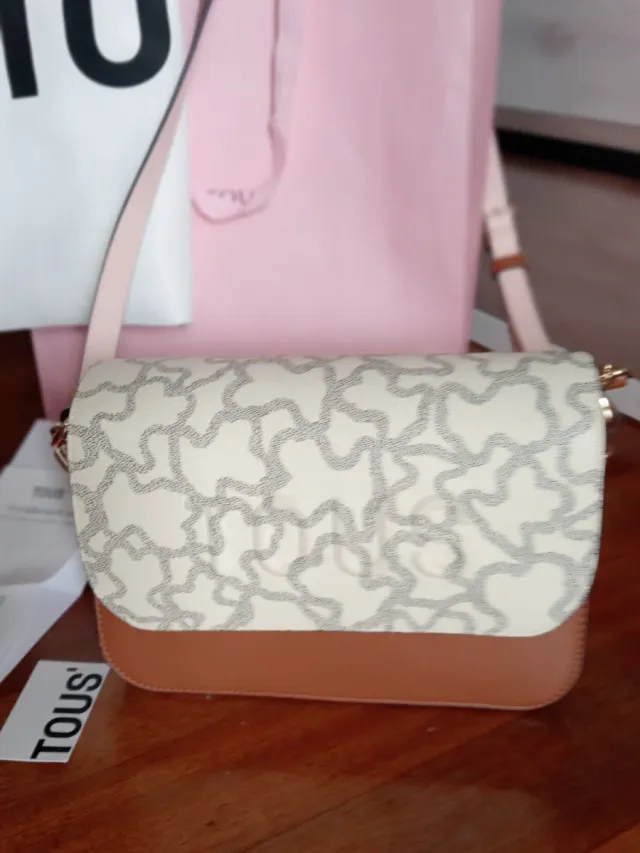 Bolso Tous Beige y Marrón.