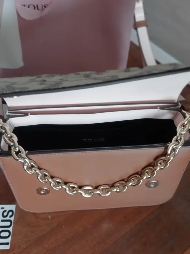 Bolso Tous Beige y Marrón.