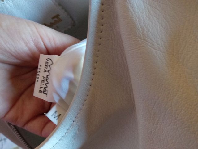 Completo gilet gonna pelle