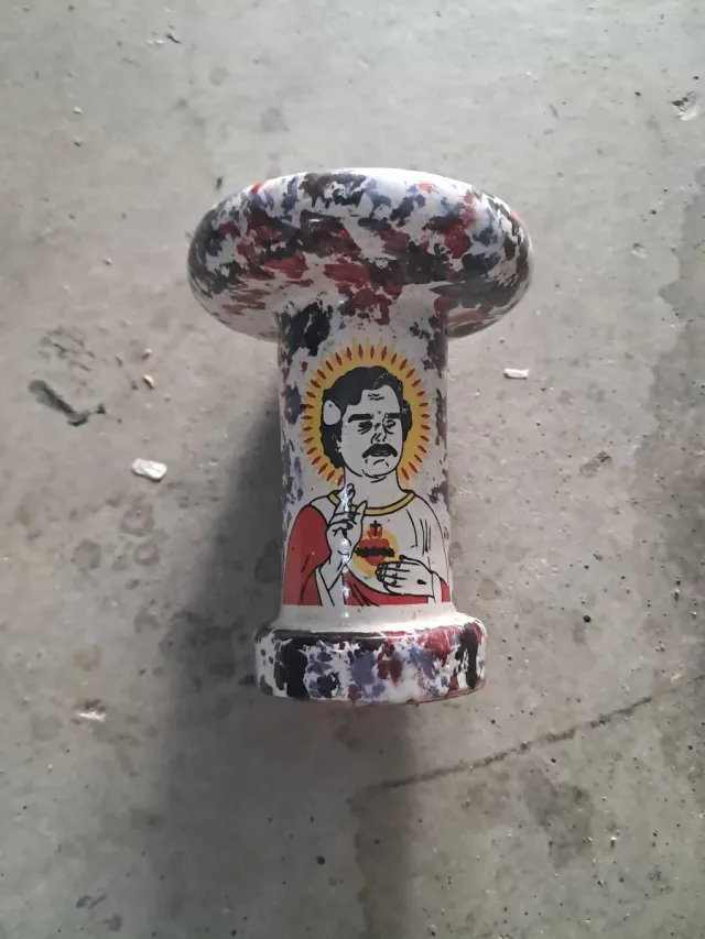 Tarro decorado Pablo Escobar