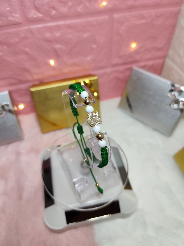 Pulsera Oro 18k Laminado Tejida Personalizada