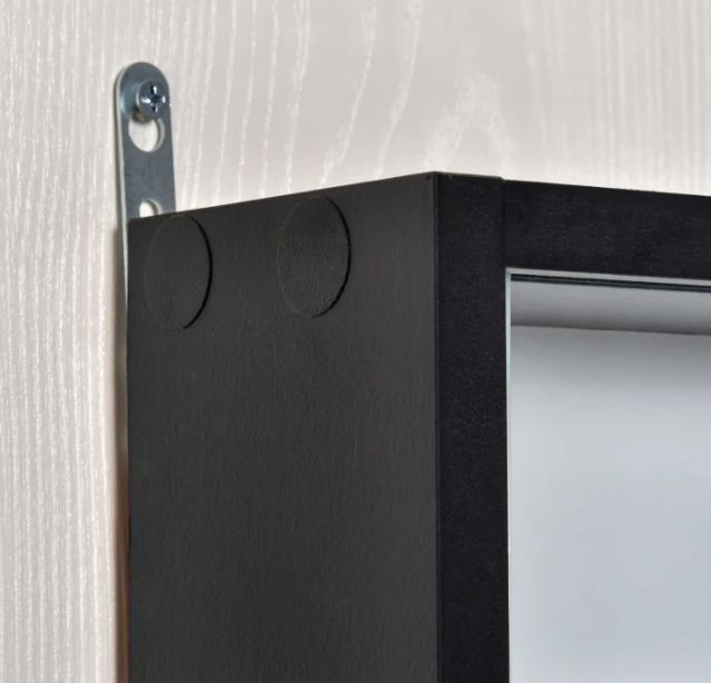 Vitrine Expositora Preta e Transparente