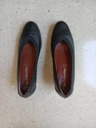 Zapatos de salón negros piel T38