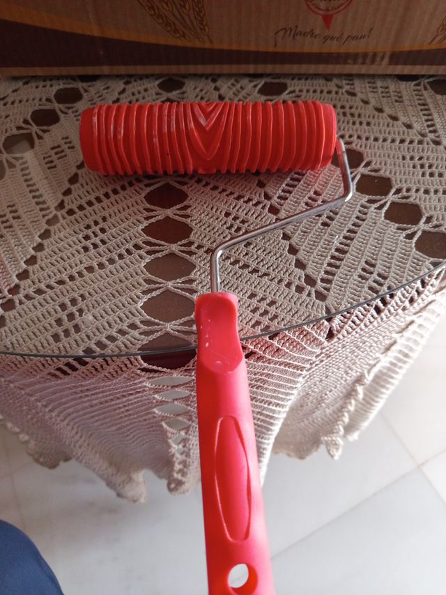 Lote rodillos imitación ladrillo, madera y