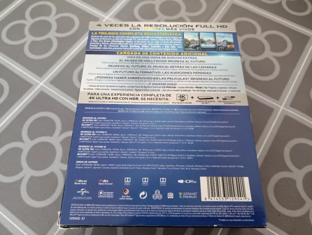 Regreso al Futuro Blu-ray 4K UHD Edición Limitada