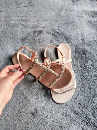 Sandalias verano con brillos