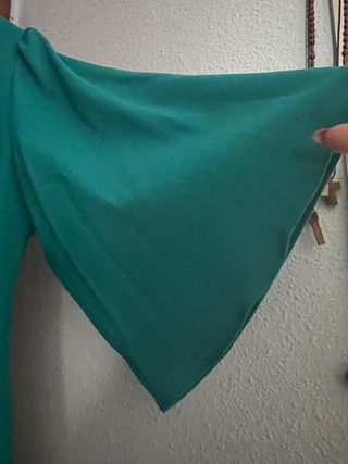 Elegante vestido verde señora