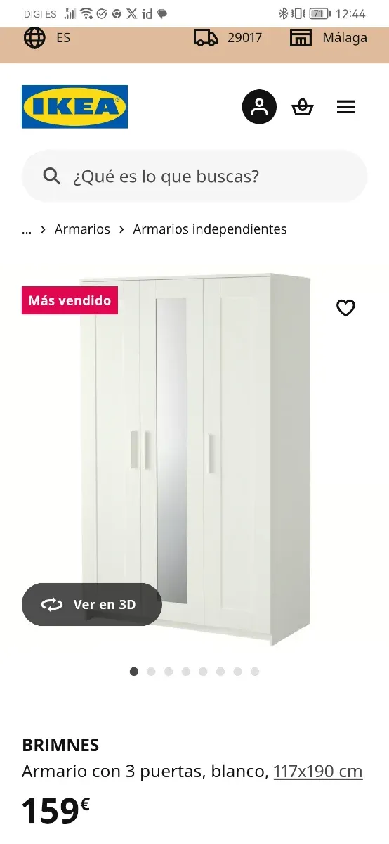 Armario Brimnes 3 puertas ikea - desmontado