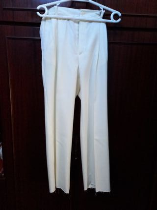 Traje de comunión marinero blanco y azul talla 15