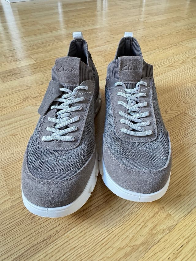 Deportivas Clarks Talla 40 Beige/Gris