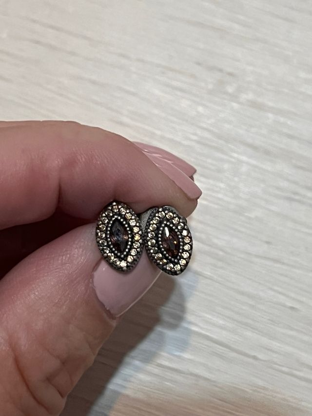 Pendientes plata y circonitas Sunfield