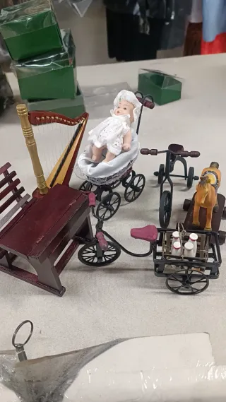 6 pezzi casa delle bambole da collezione