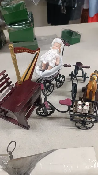 6 pezzi casa delle bambole da collezione